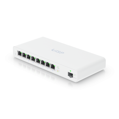 UISP-S : Eight-Port Gigabit PoE Switch for Secure MicroPoP Networks