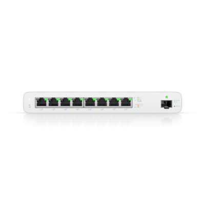 UISP-S : Eight-Port Gigabit PoE Switch for Secure MicroPoP Networks