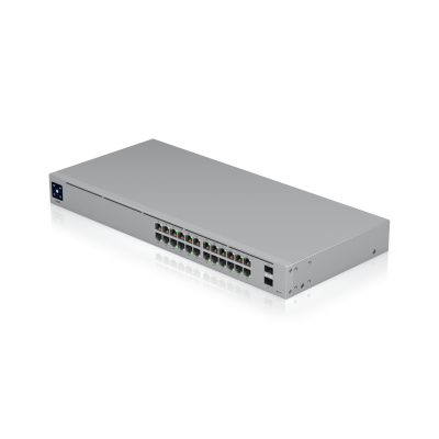 USW-24-POE (95W) : Unifi Standard 24 PoE Switch - High-Performance Layer 2 Switch with PoE+ Support