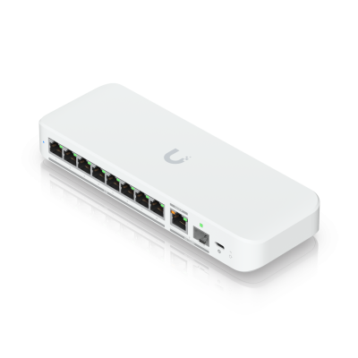 USW-Flex-2.5G-8 : 8-Port 2.5GbE UniFi Switch with 10GbE Uplink & USB-C/PoE+ Power