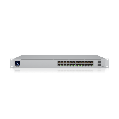USW-Pro-24-POE ( 400W ) : A 24-port, Layer 3 switch capable of high-power PoE++ output
