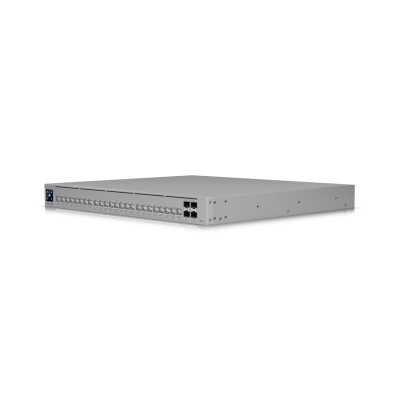 USW-Pro-HD-24-PoE (600W) : Professional-grade, Layer 3 Etherlighting™ switch with (2) 10 GbE PoE++, (22) 2.5 GbE PoE++, and (4) 10G SFP+ ports.