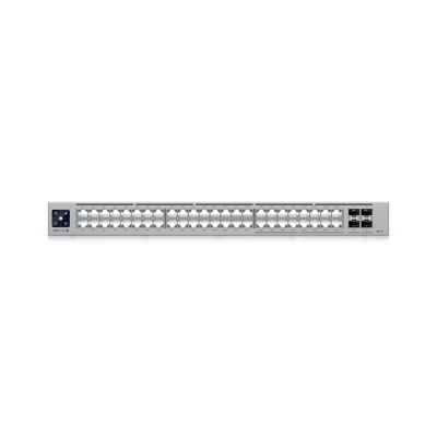 USW-Pro-Max-48-PoE ( 720W ) : A 48-port, Layer 3 Etherlighting™ switch with 2.5 GbE and PoE++ output