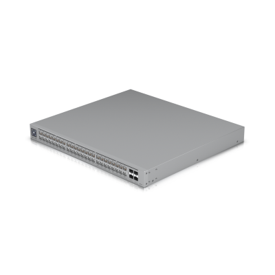 USW-Pro-Max-48-PoE ( 720W ) : A 48-port, Layer 3 Etherlighting™ switch with 2.5 GbE and PoE++ output