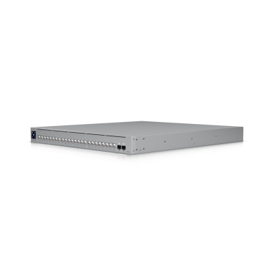 USW-Pro-XG-24-PoE (720W) : Professional-grade, 24-port Layer 3 Etherlighting PoE+++ switch with (16) 10 GbE, (8) 2.5 GbE, and (2) 25G SFP28 ports.