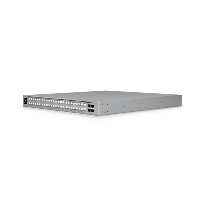 USW-Pro-XG-48-PoE (1080W) : Professional-grade, 48-port Layer 3 Etherlighting PoE+++ switch with (32) 10 GbE, (16) 2.5 GbE PoE, and (4) 25G SFP28 ports.