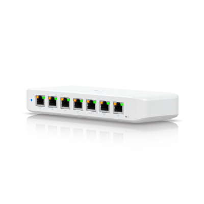 USW-Ultra-60W : 8-Port GbE PoE Switch, 52W PoE, Compact with Versatile Mounting