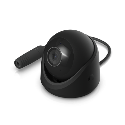UVC-G6-Turret-B : 4K PoE AI Camera with Tamper Resistance and 3-Axis Flex Mount (Black)