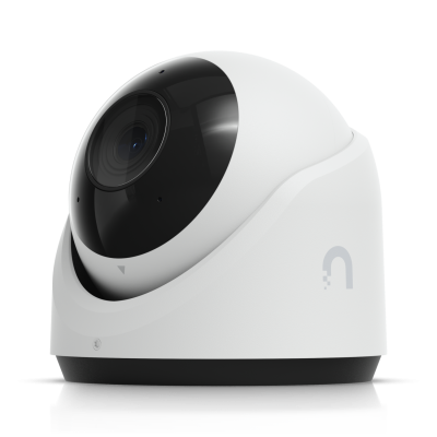 UVC-G6-Turret-W : 4K PoE AI Camera with Tamper Resistance and 3-Axis Flex Mount (White)