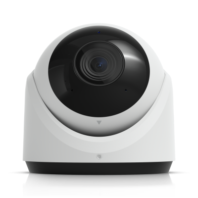 UVC-G6-Turret-W : 4K PoE AI Camera with Tamper Resistance and 3-Axis Flex Mount (White)
