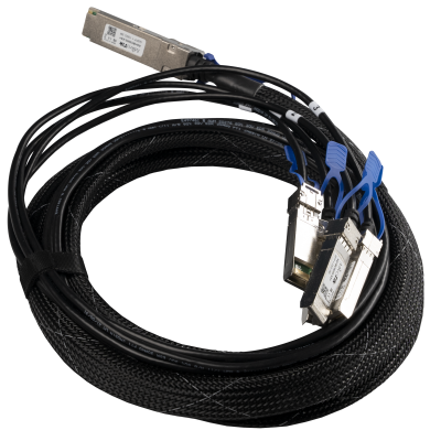 XQ+BC0003-XS+ :  Break-out Cable | QSFP28 to 4x SFP28 | 3m