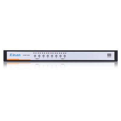 XU0108 : Kinan Rack Mount 8-Port USB VGA KVM Switch