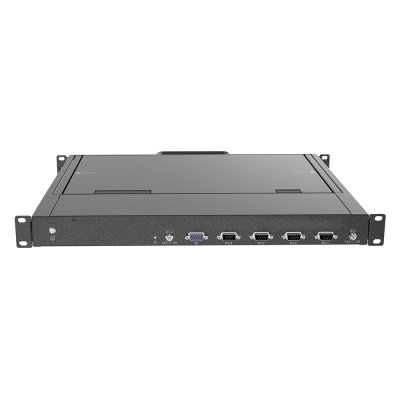 XW1608 : Short Depth 8 Port VGA 15.6" FHD LCD KVM Console