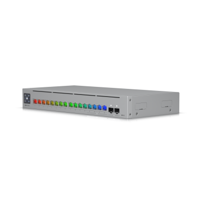 USW-Pro-Max-16 : A 16-port, Layer 3 Etherlighting™ switch 2.5 GbE and versatile mounting options
