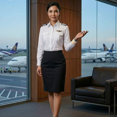 เสื้อนักบิน สุภาพสตรี แขนยาว