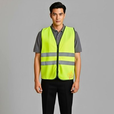 เสื้อกั๊กสะท้อนแสง สีเขียว