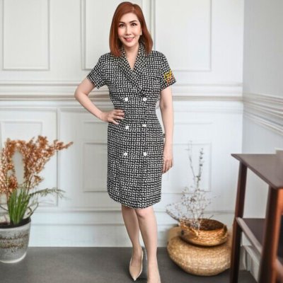 ชุดเดรส พิมพ์ลาย