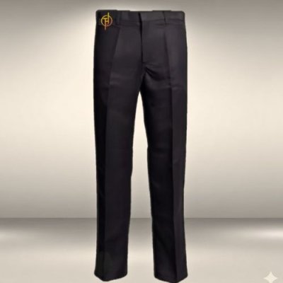 กางเกงสแล็ค สีดำ ผ้าคอมพ์ทวิว