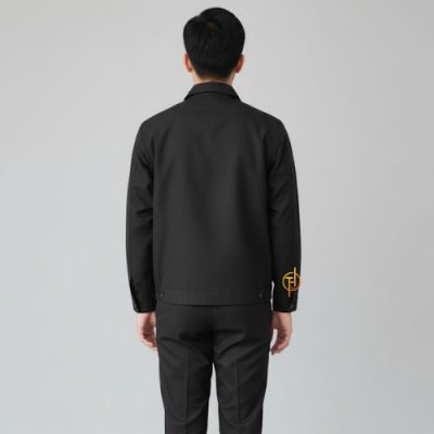 เสื้อแจ็คเก็ต ผุ้ชาย สีดำ ผ้าไมโครทัสลาน ( Micro Taslan )