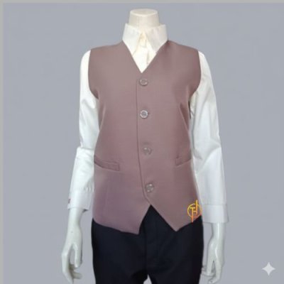 เสื้อกั๊ก สีชมพูเข้ม ทรงผู้หญิง