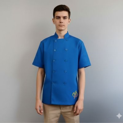 เสื้อกุ๊ก สากล คอจีน สีน้ำเงิน