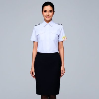เสื้อนักบิน สุภาพสตรี แขนสั้น