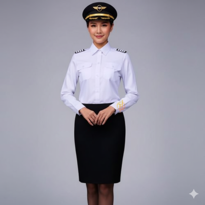 เสื้อนักบิน สุภาพสตรี แขนยาว