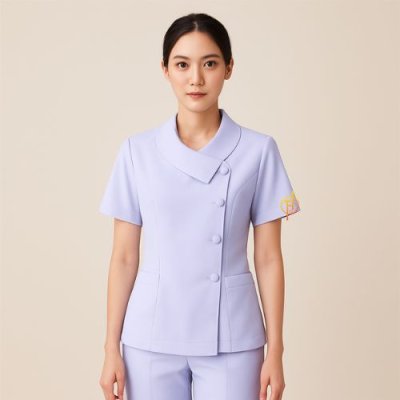 เสื้อพยาบาล คอบัวป้าย