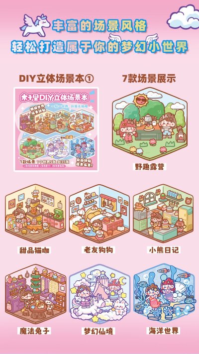 MUzili DIY 3D Stickers Set