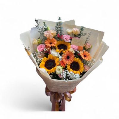 Mixed Color Sunflower Bouquet