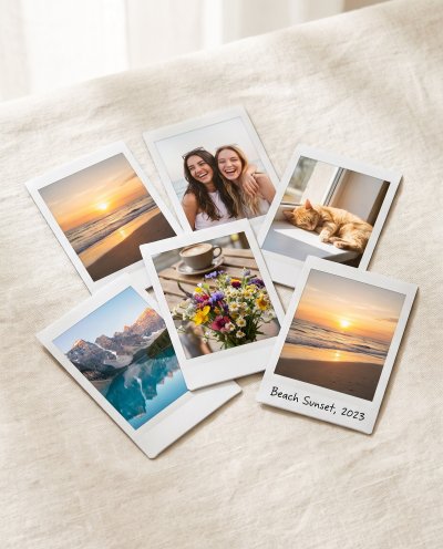 Your Photo on Real Instant Film — Custom Instax Mini Print (2×3 in) x4