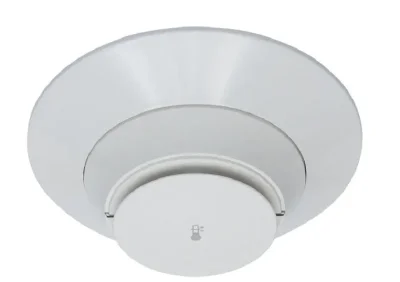 FST-951-IV: Ivory, low-profile intelligent 135°F fixed thermal sensor, FlashScan and CLIP with Base B501-IV.