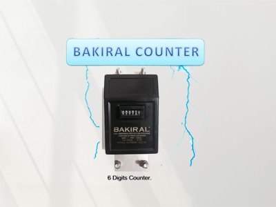 BAKIRAL Analog 6 digits lightning Strike Counter