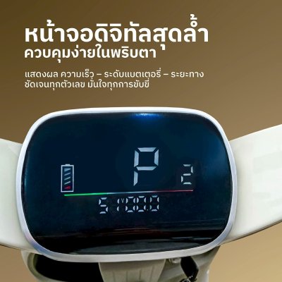 สบายรถไฟฟ้ารุ่น Ice Cream นั่งสบาย ประหยัด น่ารักสุดในรุ่น