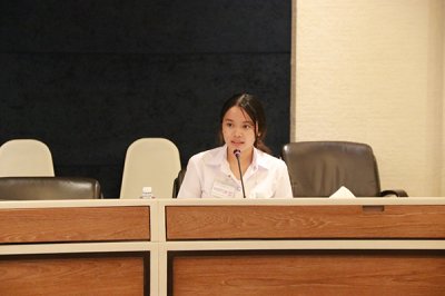 ภาพบรรยากาศการสัมภาษณ์คัดเลือกนักศึกษาทุนประจำปี 2566 