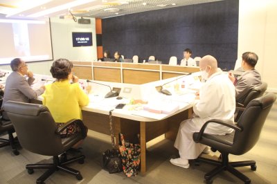 ภาพบรรยากาศการสัมภาษณ์คัดเลือกนักศึกษาทุนประจำปี 2563