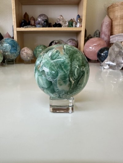 Green Variscite Sphere