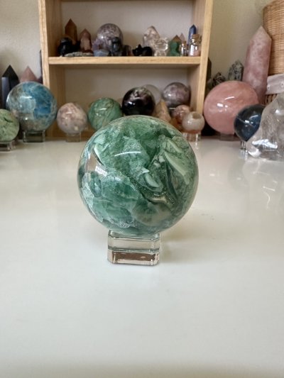 Green Variscite Sphere