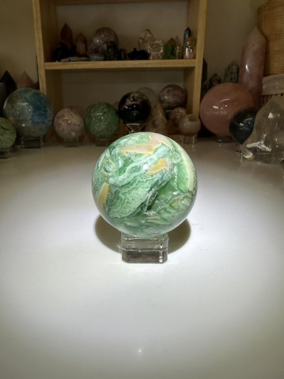 Green Variscite Sphere