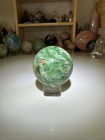 Green Variscite Sphere