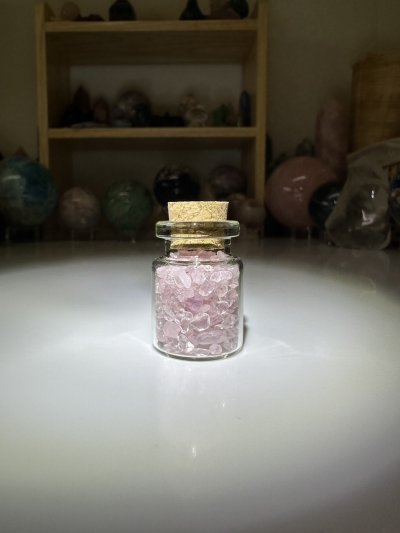 Rose quartz Wishing Bottle