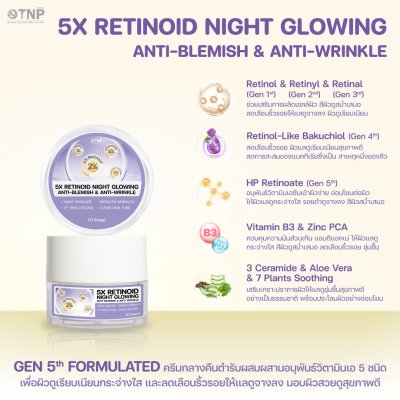 5X RETINOID NIGHT GLOWING ANTI-BLEMISH & ANTI-WRINKLE
