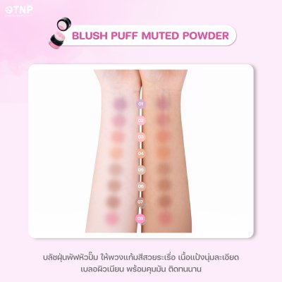 BLUSH PUFF MUTED POWDER