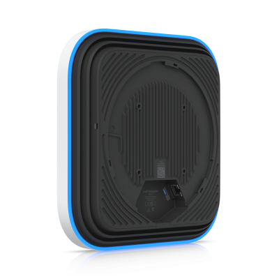 UniFi E7 WiFi 7 enterprise access point rear view with 10GbE uplink port