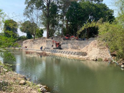  หน้างาน บ้านสวนคุณอัมพร อ.เเก่งคอย จ.สระบุรี