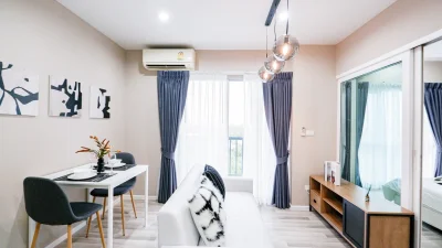 The key แจ้งวัฒนะ MRT สีชมพู สถานีศรีรัช ห้อง 1 Bed 32 Sqm