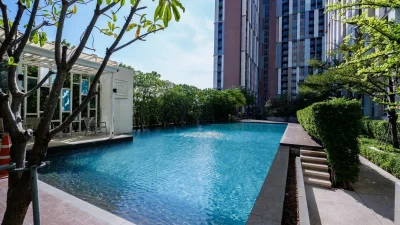 The key แจ้งวัฒนะ MRT สีชมพู สถานีศรีรัช ห้อง 1 Bed 32 Sqm