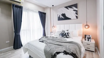 The key แจ้งวัฒนะ MRT สีชมพู สถานีศรีรัช ห้อง 1 Bed 32 Sqm