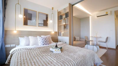 ยูดีไลท์ ริเวอร์ฟร้อนท์ พระราม3 ห้องวิวแม่น้ำ ห้อง 1 Bed 34 Sqm