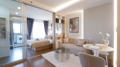 ยูดีไลท์ ริเวอร์ฟร้อนท์ พระราม3 ห้องวิวแม่น้ำ ห้อง 1 Bed 34 Sqm